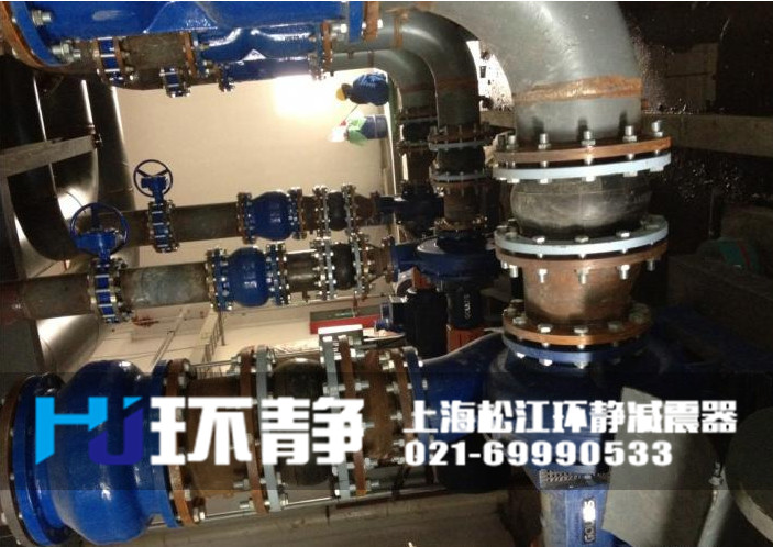 DN200<a href=http://www.haiyx.com.cn target=_blank class=infotextkey>橡膠軟接頭</a>安裝實(shí)圖